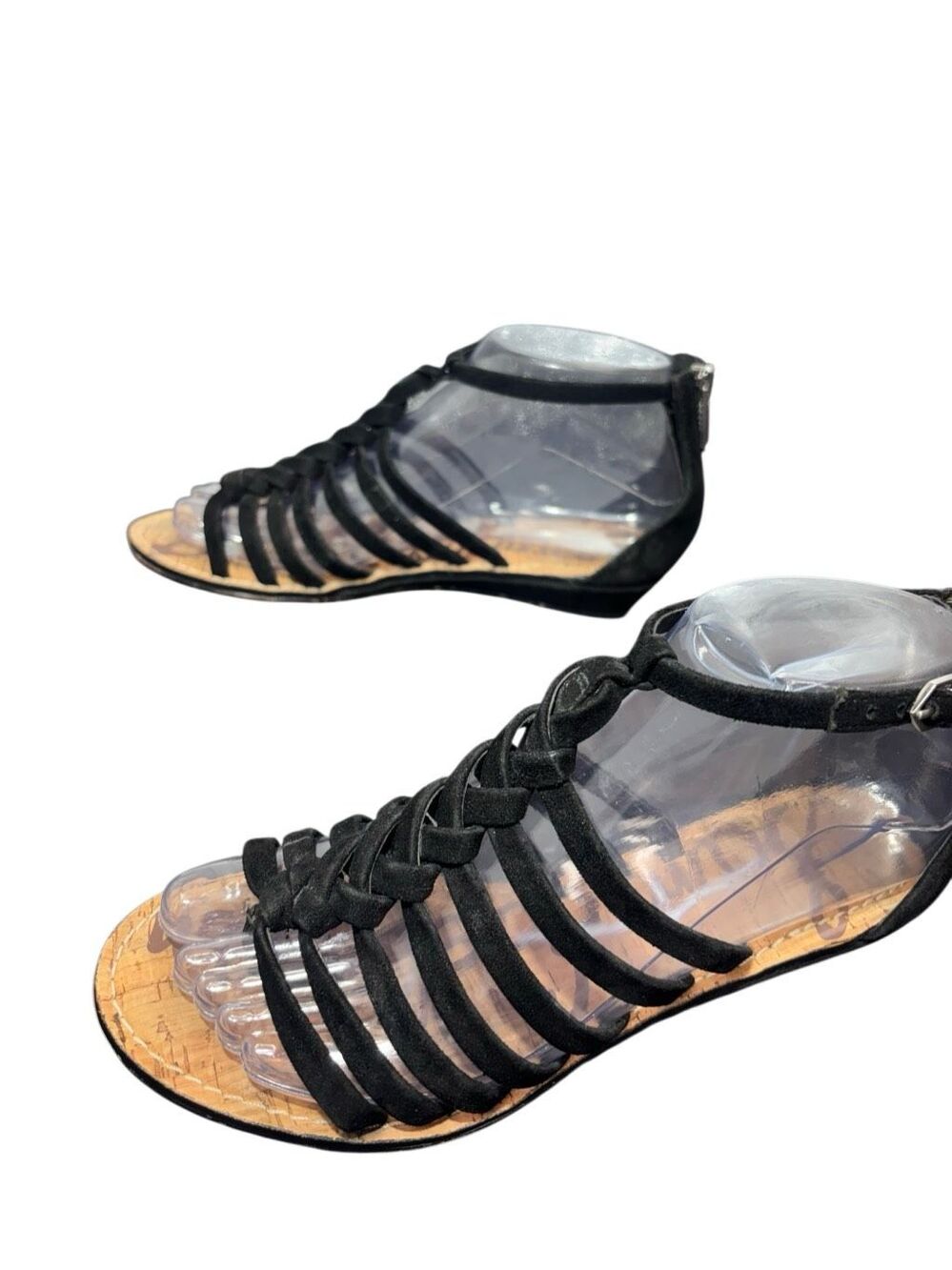 Sam Edelman Dakota Black Gladiator Sandals Women’s Size 9M
